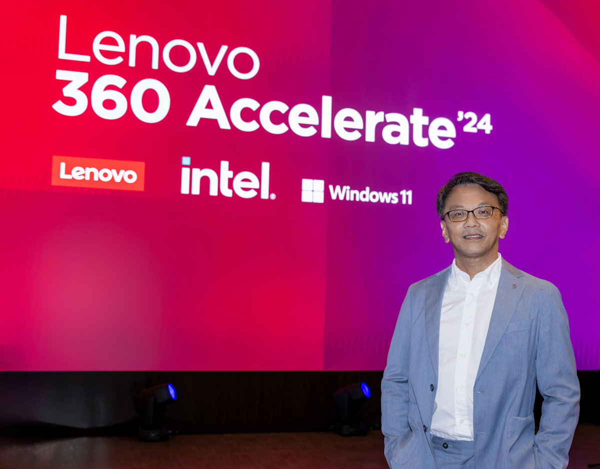 Lenovo邀請超過200位跨領域夥伴參與，旨在強化在AI、生產力工具及數位應用領域的合作，共同推動台灣產業的智慧化升級與未來發展。圖為Lenovo Taiwan總經理林祺斌。