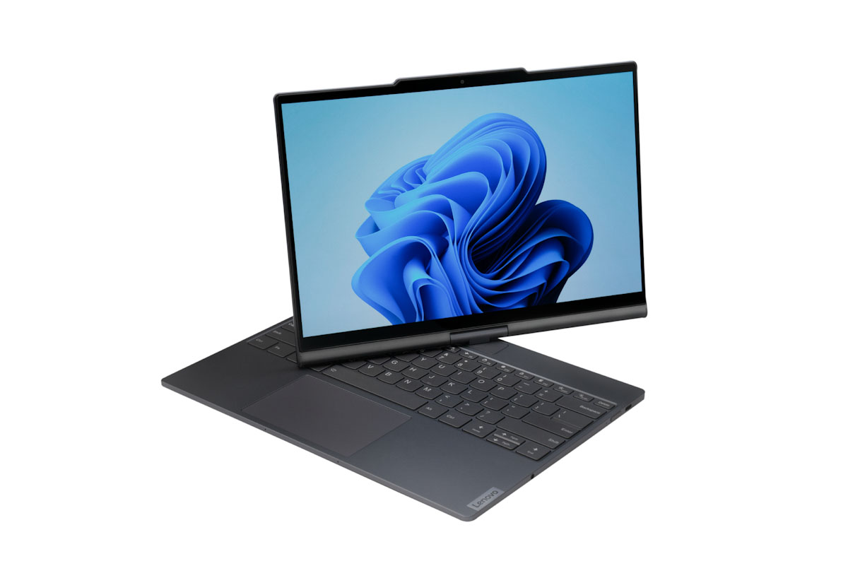 Lenovo揭示劃世代Lenovo Auto Twist AI PC概念筆電，具備雙向自由度自動旋轉功能，能夠應用於多種場景，是專業人士的理想夥伴