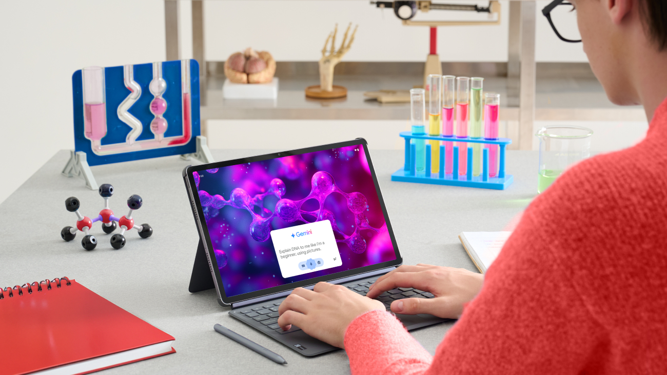 idea Tab Pro內建google Gemini Ai助理，能根據需求提供建議和靈感，讓繁瑣任務化繁為簡