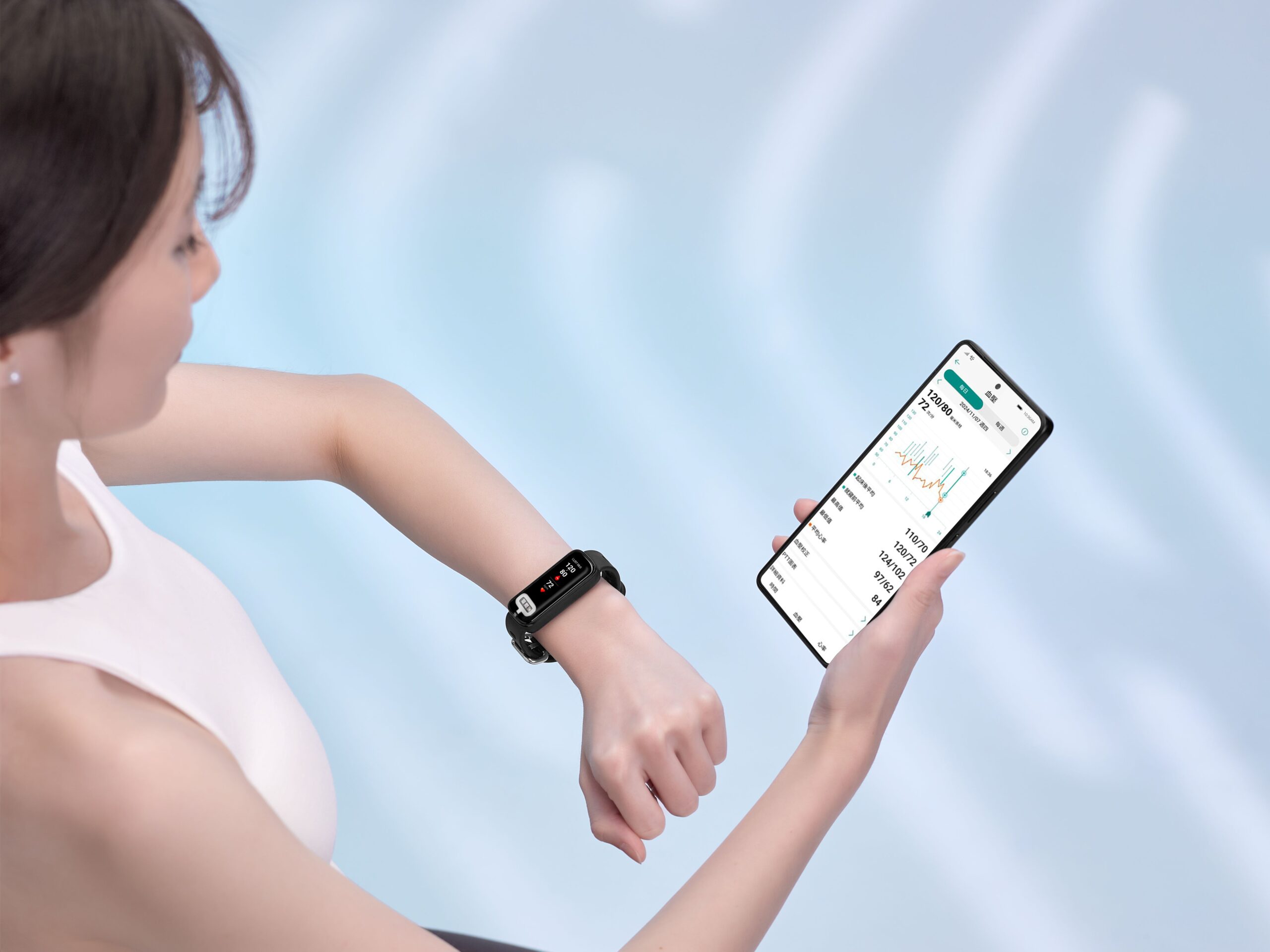 全新vivowatch 6 Aero透過專屬應用程式asus Healthconnect，即可輕鬆記錄和累積個人生各項生理指標並建立社群，將每日數據分享給家人或家庭醫師，隨時隨地都能快速掌握身體狀況。