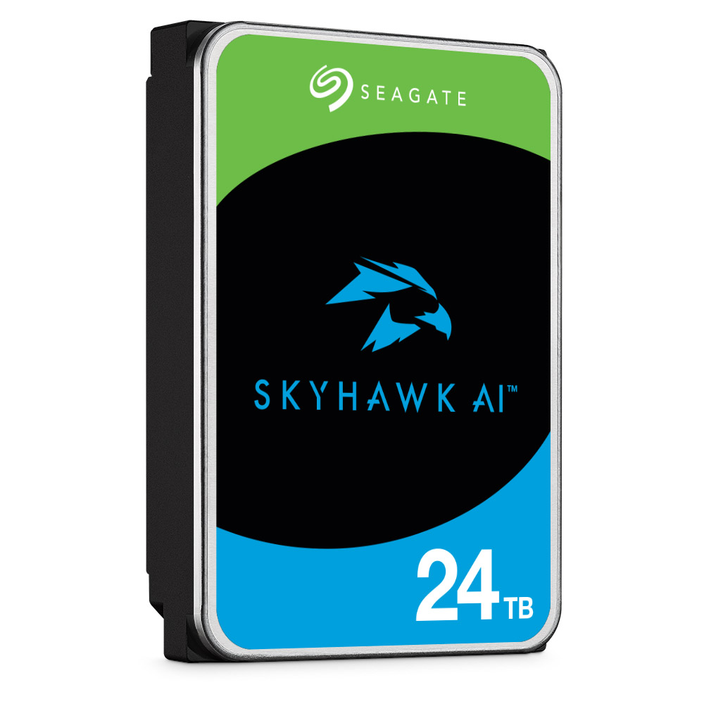 Seagate Skyhawk Ai 24tb採取視訊最佳化設計，因應現今多樣化的監控環境。 Edited